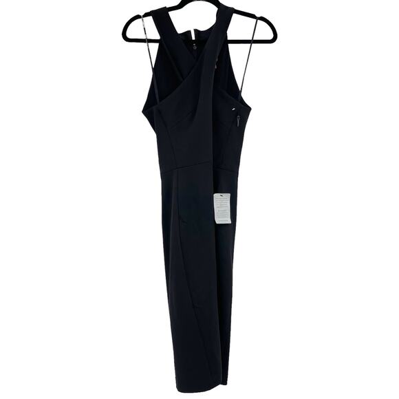 Vince Camuto Black Keyhole Halter Sheath Dress Women's LBT Size 10 NWT - Picture 4 of 10